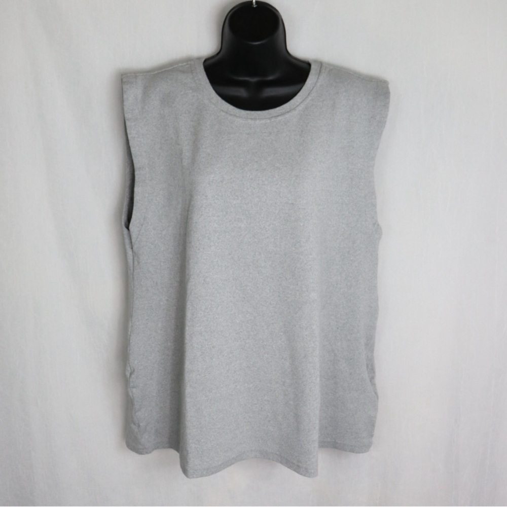 EMMA KNUDSEN Grey Boyfriend Tank
